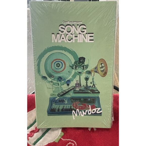 GORILLAZ SONG MACHINE ALBUM - CASSETTE TAPE - MURDOC GREEN Collectable Sealed - Picture 2 of 11